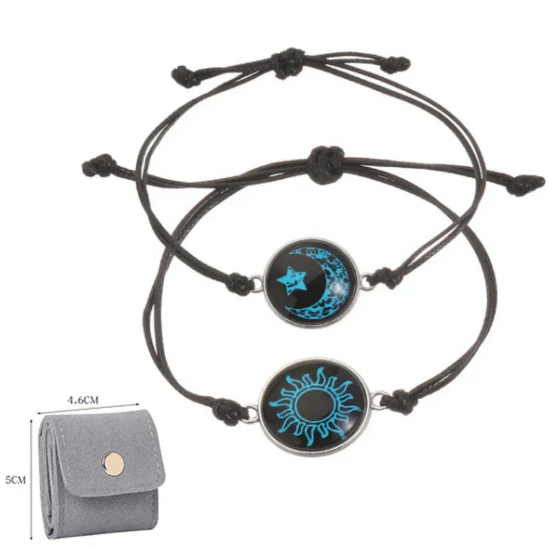 Sol y Luna – Una Sola Alma. 💞 Pulseras para Parejas que Conectan a Pesar de la Distancia.-ES