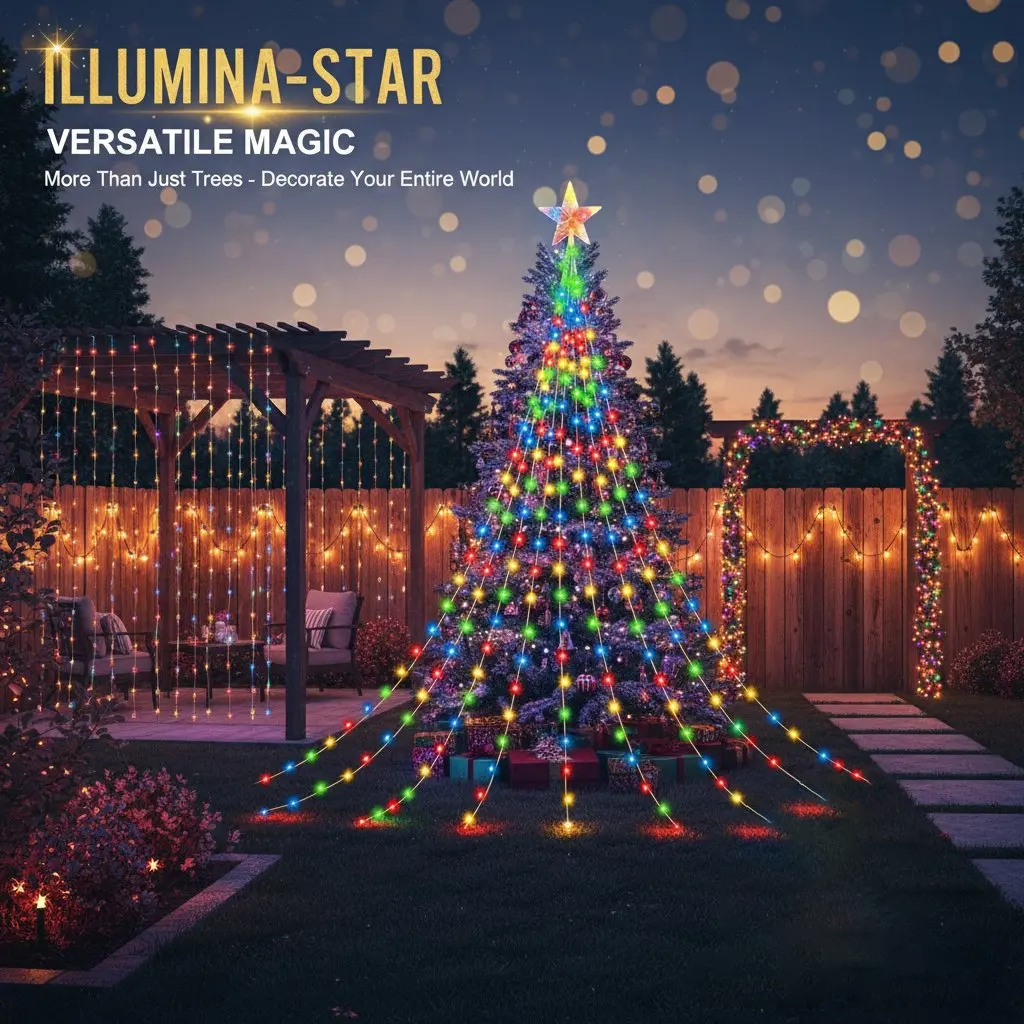 🎁Πρώιμη εορταστική προσφορά 50% ΕΚΠΤΩΣΗ🎄Χριστουγεννιάτικα φώτα Starlight Cascade-GR