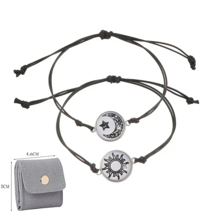 Sol y Luna – Una Sola Alma. 💞 Pulseras para Parejas que Conectan a Pesar de la Distancia.-ES