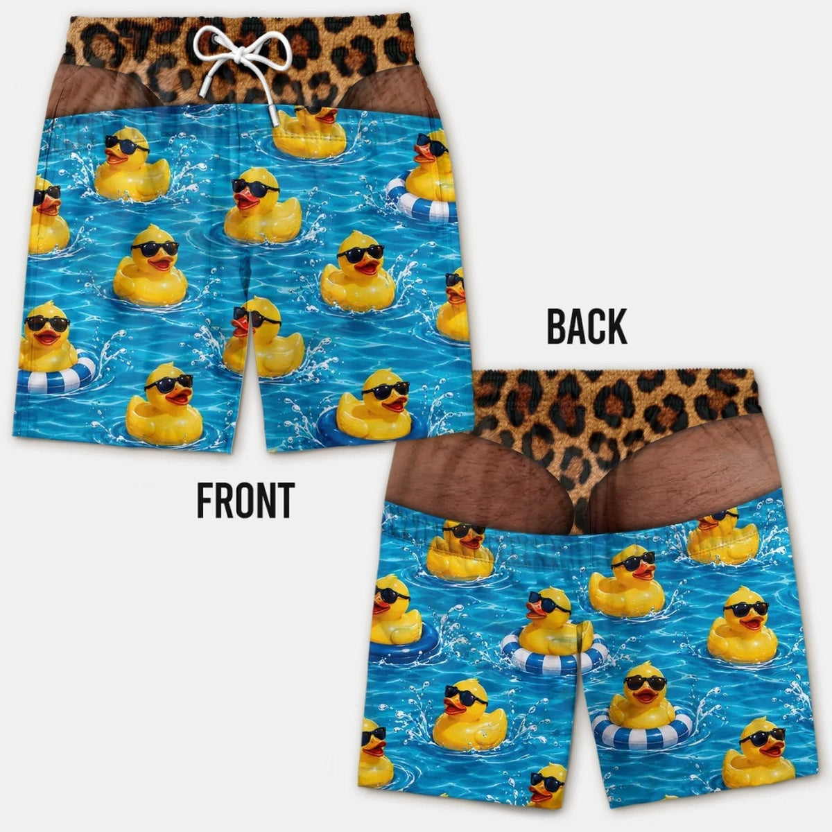 Smešne kopalke z lažno zadnjico - Novelty Prank Beach Shorts for Men-SI