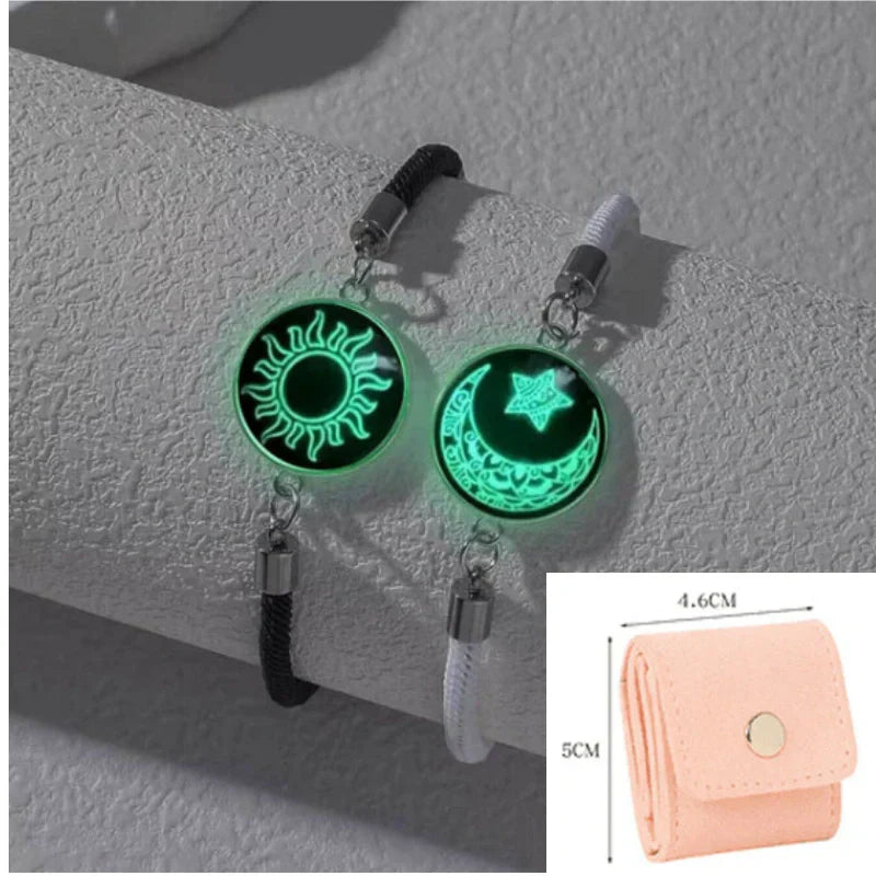 Sol y Luna – Una Sola Alma. 💞 Pulseras para Parejas que Conectan a Pesar de la Distancia.-ES