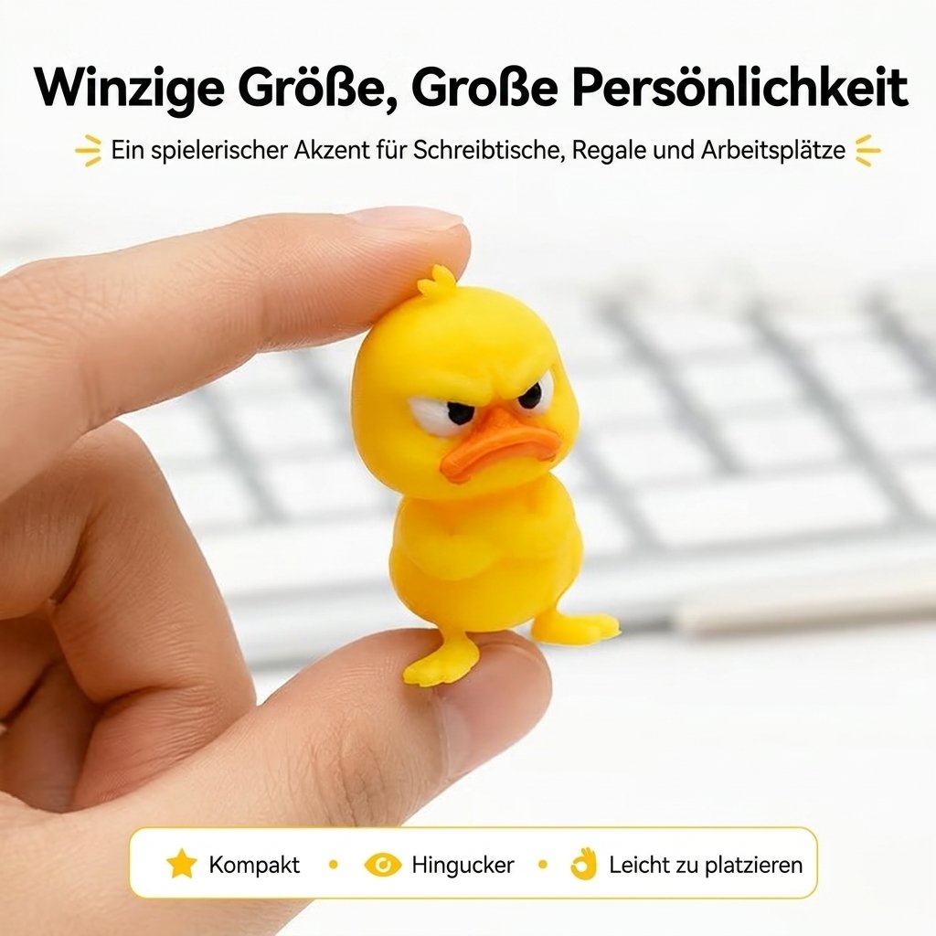 😠 Figurica jezne race za mizo – Dodajte svoji mizi pridih predrznosti! 🐥-SI