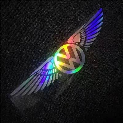 3D angelo sparnų lazerinis automobilio lipdukas ✧4 vnt.✧-LT