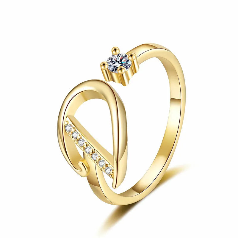 ⏳Vremenski ograničeni popust od 50%⏰Podesivi prsten s inicijalima za žene💍-HR