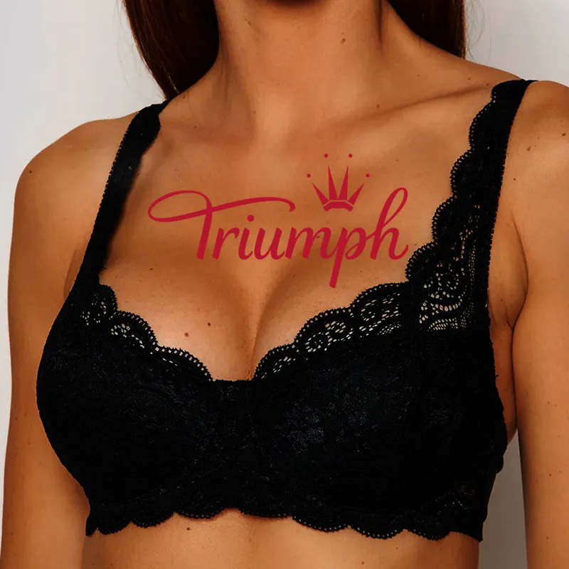 Triumph – 4-delni komplet. 💕2026 – nov, romantičen modrc s čipko-SI