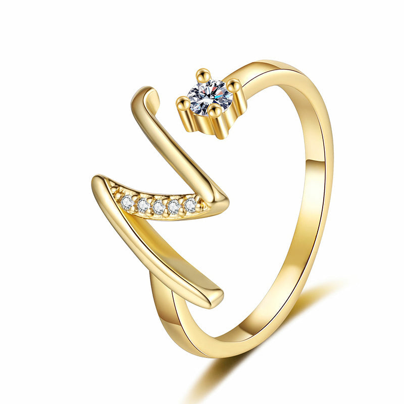 ⏳Vremenski ograničeni popust od 50%⏰Podesivi prsten s inicijalima za žene💍-HR
