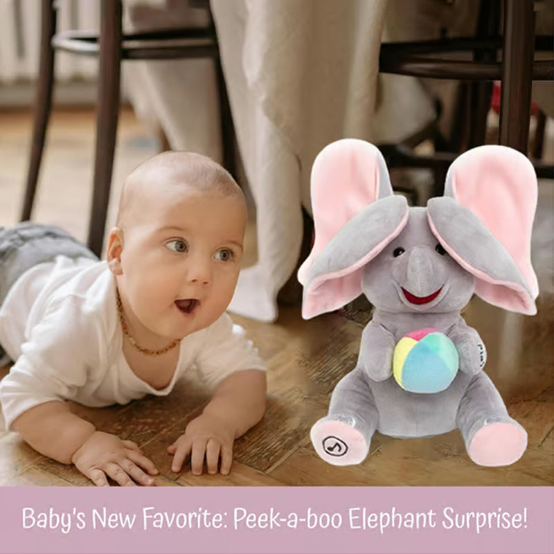🎁🐘 Un lindo elefante de peluche para jugar a las escondidas.-ES