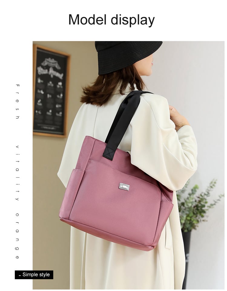 🔥Αδιάβροχη τσάντα ώμου από νάιλον με μεγάλη χωρητικότητα και πολλαπλές τσέπες👜-GR