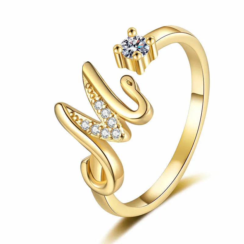 ⏳Vremenski ograničeni popust od 50%⏰Podesivi prsten s inicijalima za žene💍-HR