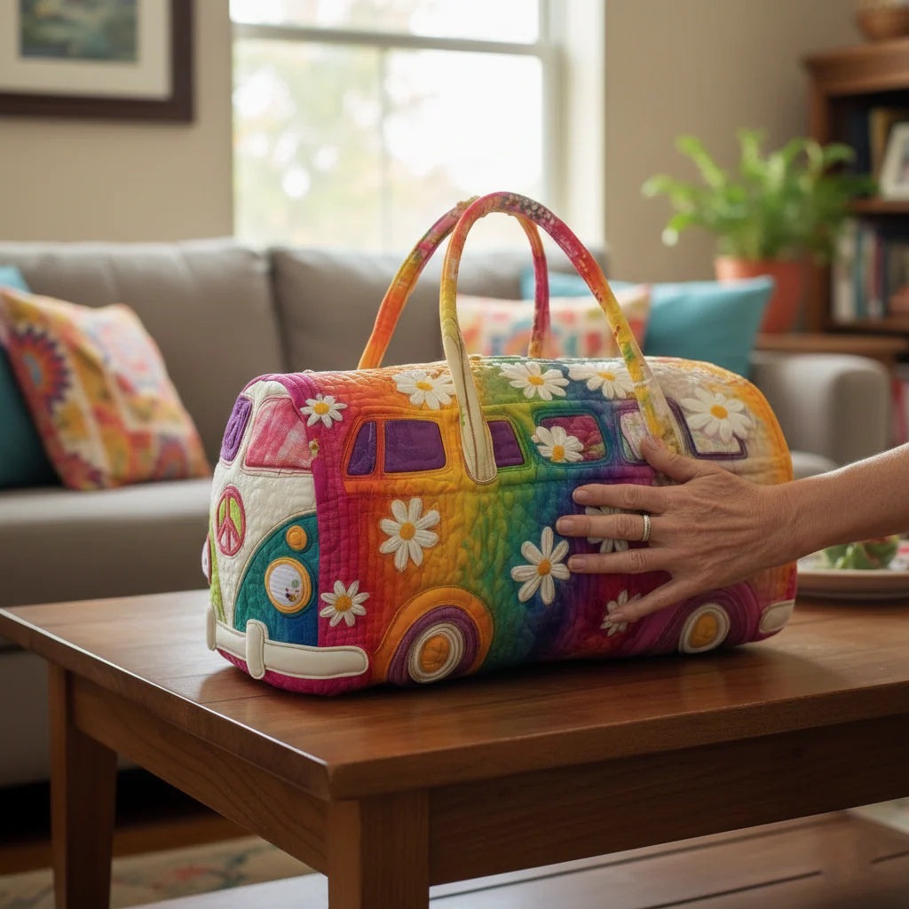Prešita potovalna torba Hippie Van-SI