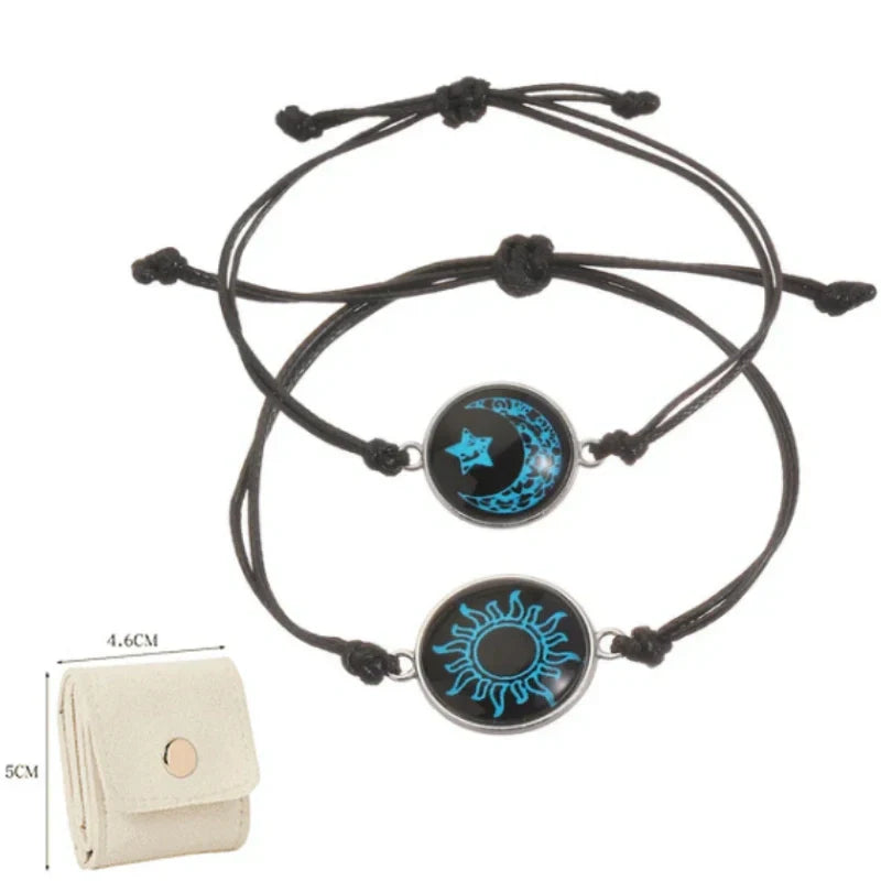 Sol y Luna – Una Sola Alma. 💞 Pulseras para Parejas que Conectan a Pesar de la Distancia.-ES