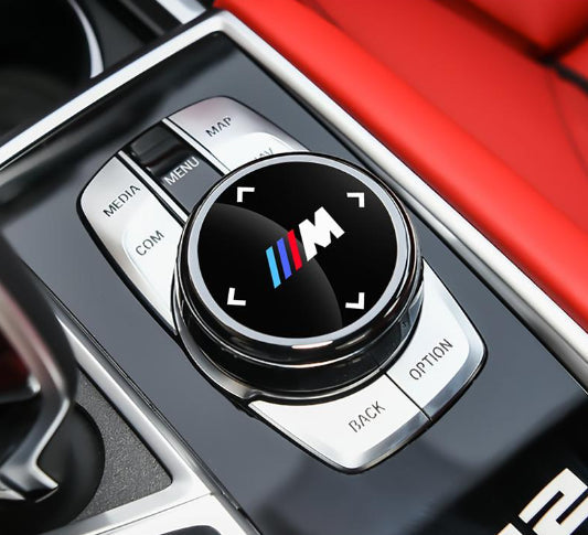 Naklejka dekoracyjna na gałkę multimedialną BMW-LT
