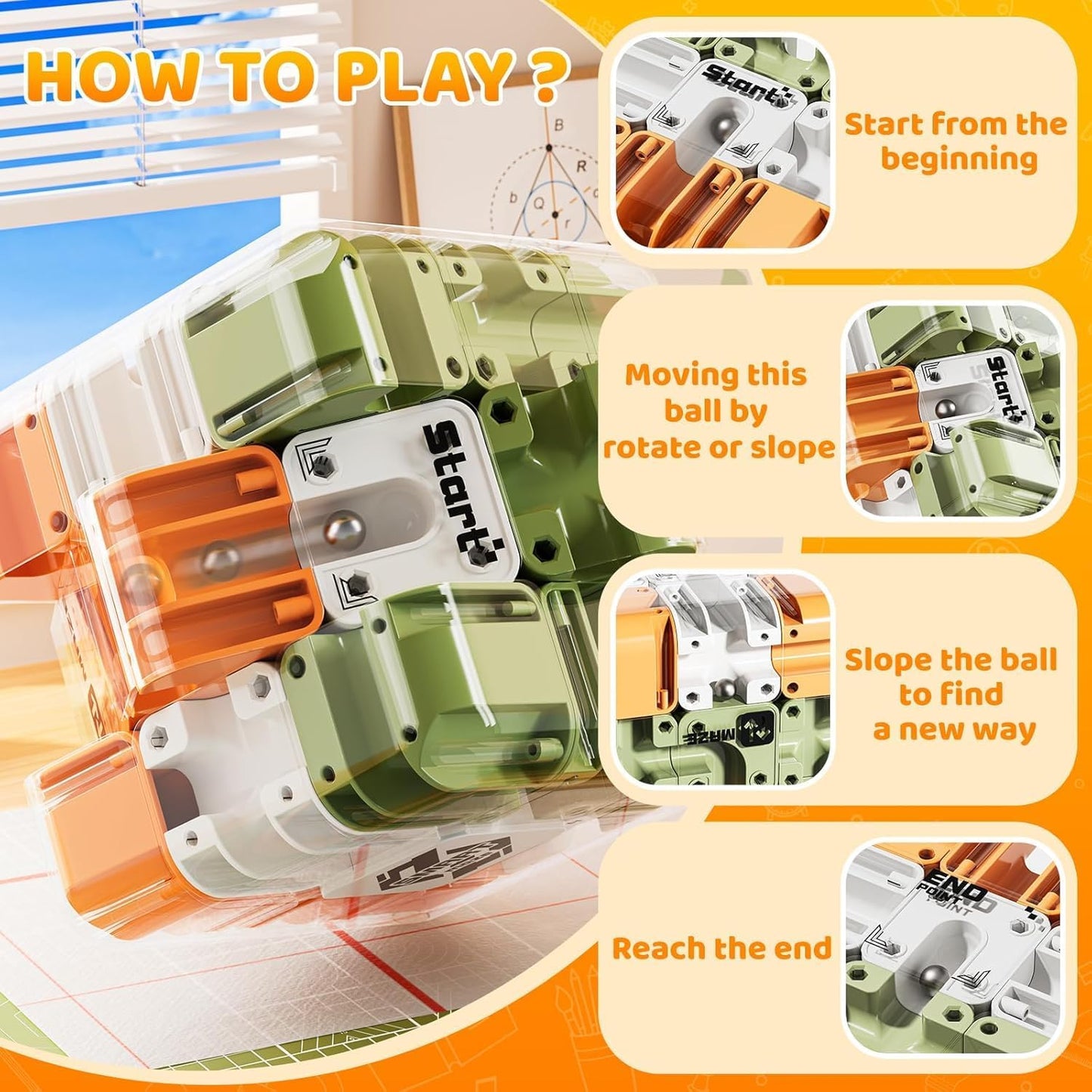 Laberinto 3D: un juego de entrenamiento mental fascinante para niños y adultos.-ES