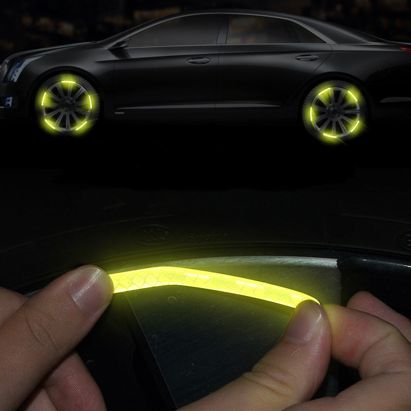 Patobulinti, suasmeninti šviesą atspindintys padangų pločio įspėjamieji lipdukai✨20 vnt.✨-LT