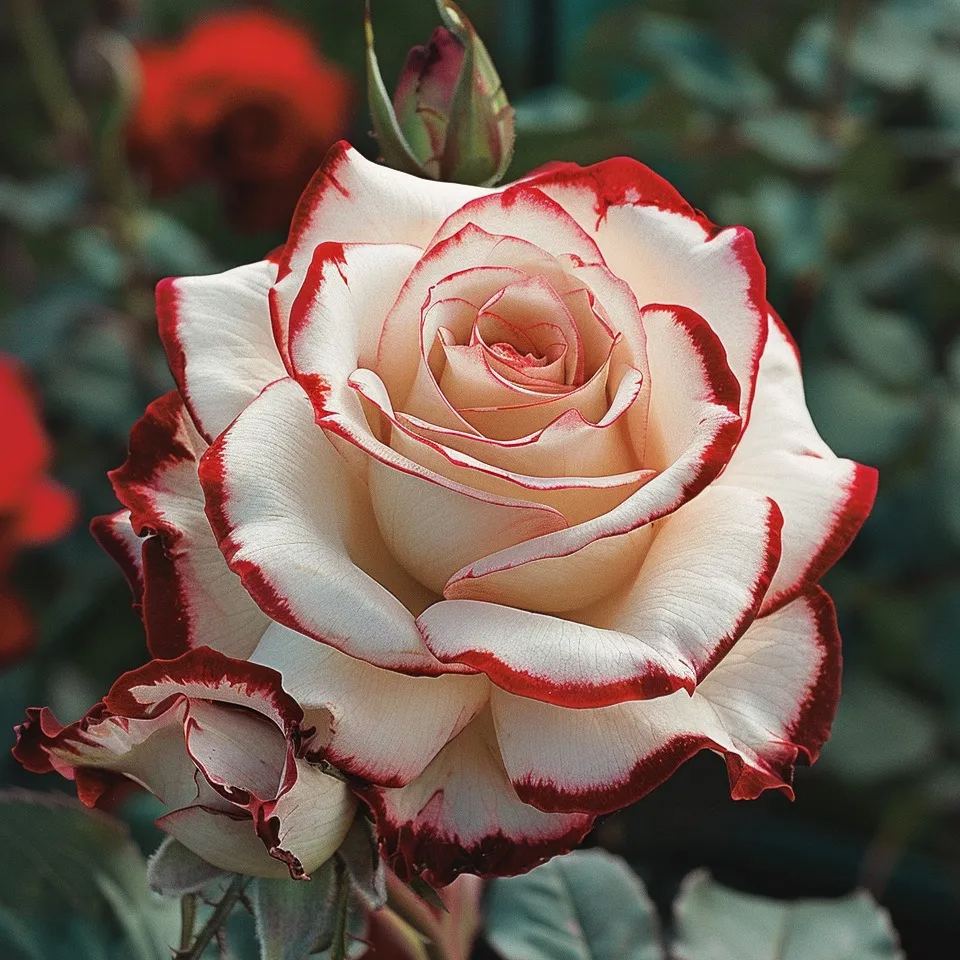 Redka vrtnica Blue Moon 🌌 in večbarvna čipkasta vrtnica 🌈🌹-SI