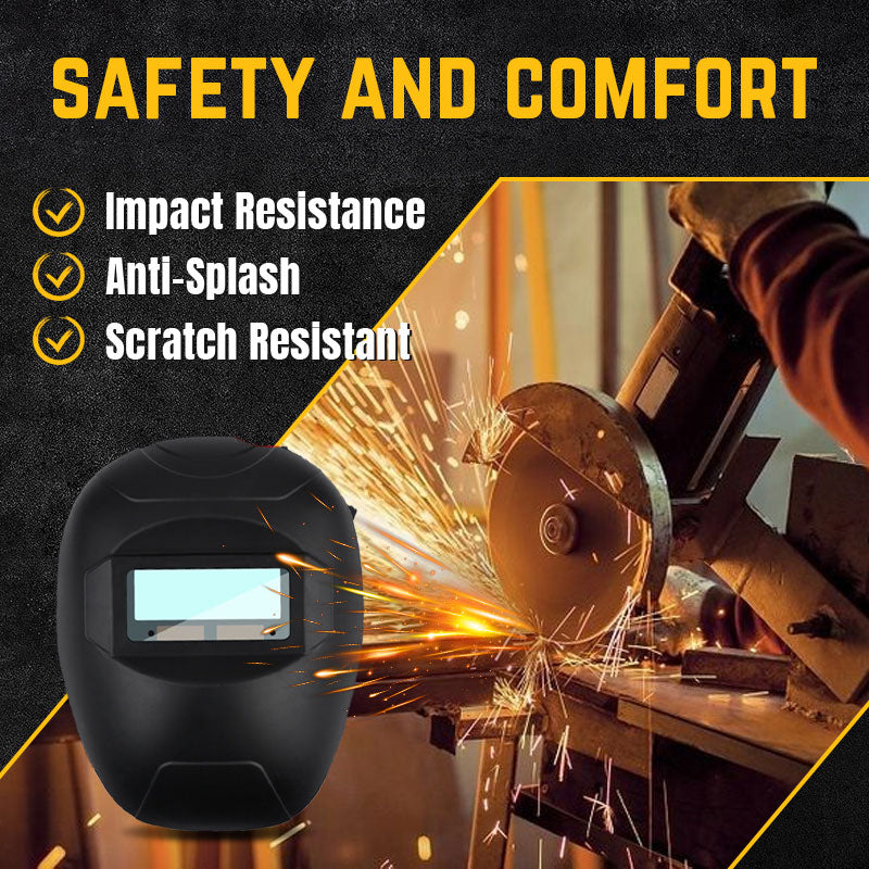 Lengvas ir patvarus 2 viename suvirinimo kaukė ir apsauginiai akiniai-LT