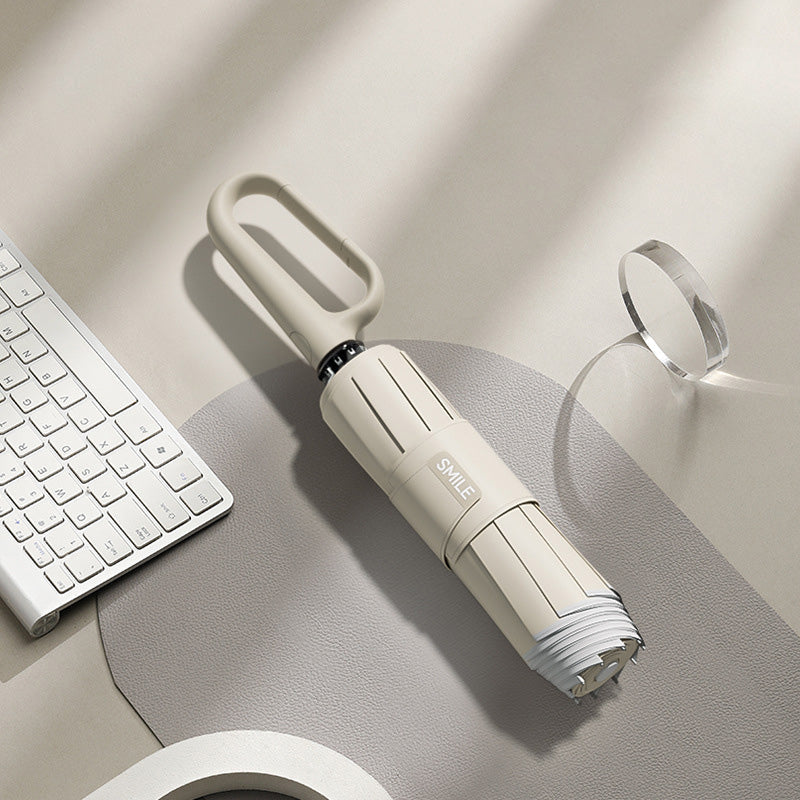 ☂️✨ ¡Paraguas con franja reflectante de seguridad! Se expande y contrae invertidamente sin salpicar agua, buena visibilidad en entornos oscuros.-ES