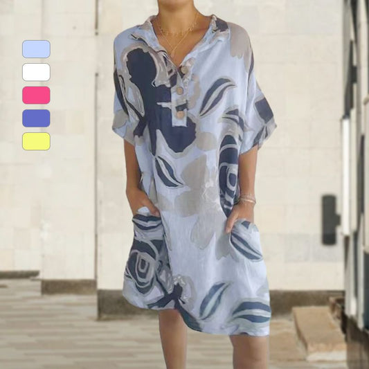 🔥Vestido casual elegante con estampado para mujer-ES