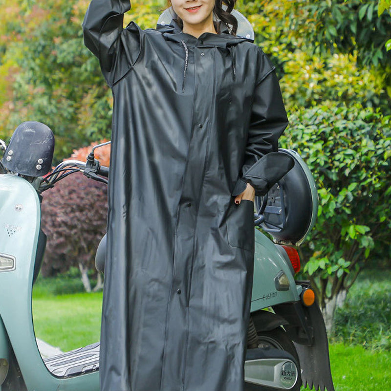 🌧️ Daugkartinė striukė nuo lietaus su kauke (suaugusiųjų modelis)