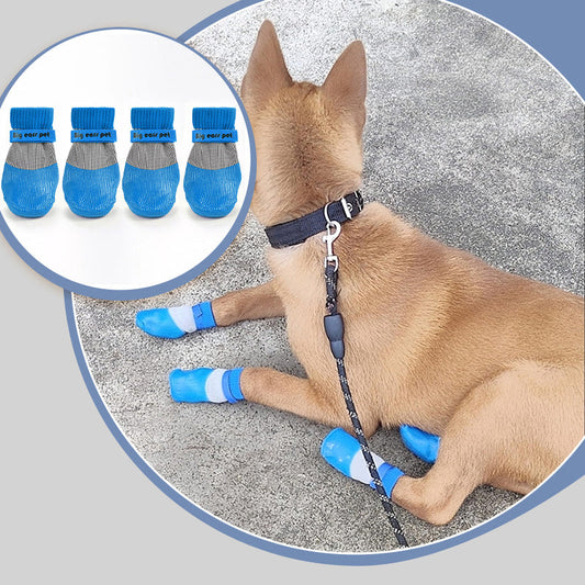 🐶2 ζευγάρια αντιολισθητικές αδιάβροχες κάλτσες για σκύλους-GR