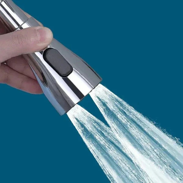 Cabezal rociador giratorio de 720° para grifo de cocina con 3 funciones-ES