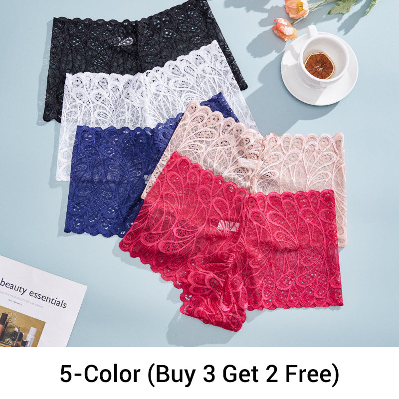 Ropa interior de mujer sexy, de encaje y cintura alta【💥Compra 1 y llévate 2 gratis】-ES