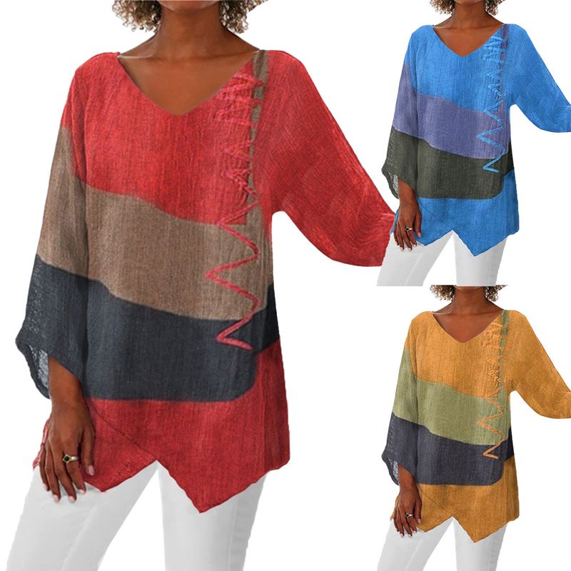 【M-4XL】🌸 Camiseta de manga larga con estampado vintage-ES