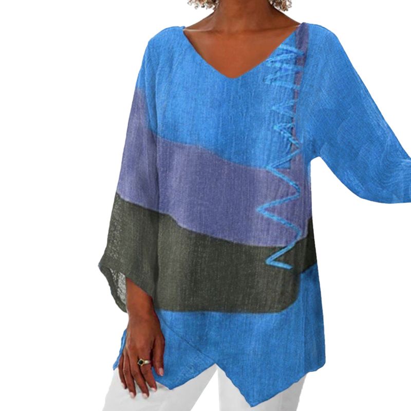 【M-4XL】🌸 Camiseta de manga larga con estampado vintage-ES