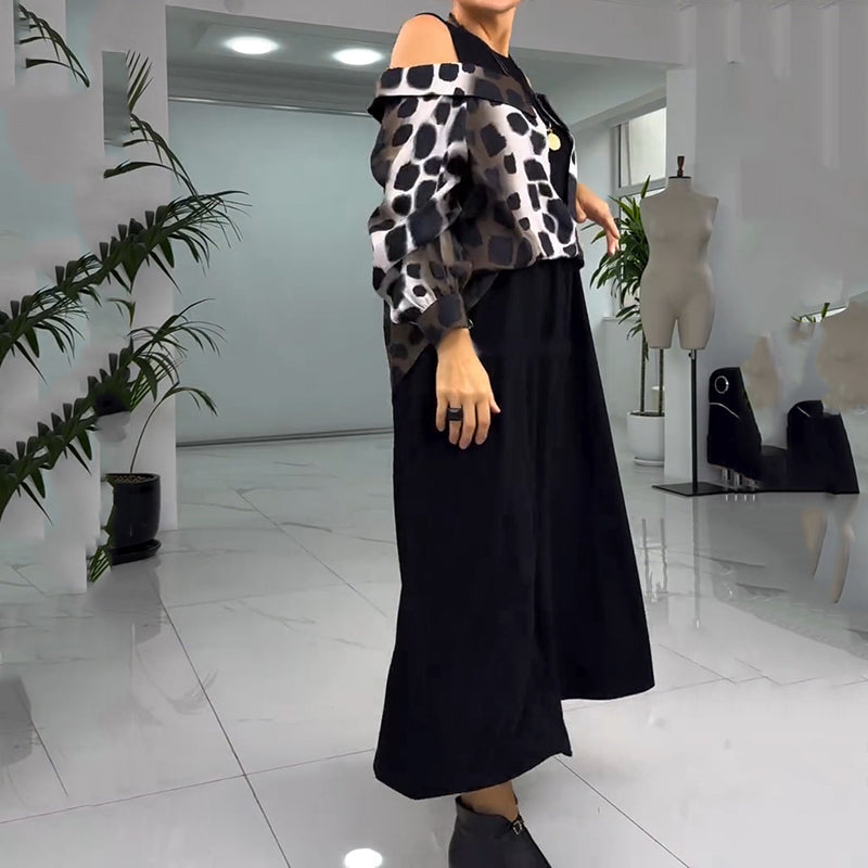 💐Vestido exclusivo sin tirantes con estampado de leopardo 2025 [S-4XL]-ES