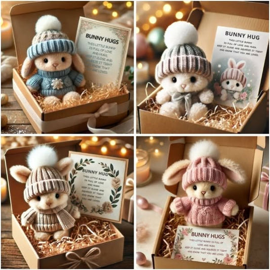 🐇Mini conejito abrazando un lindo regalo de Pascua🎁-ES