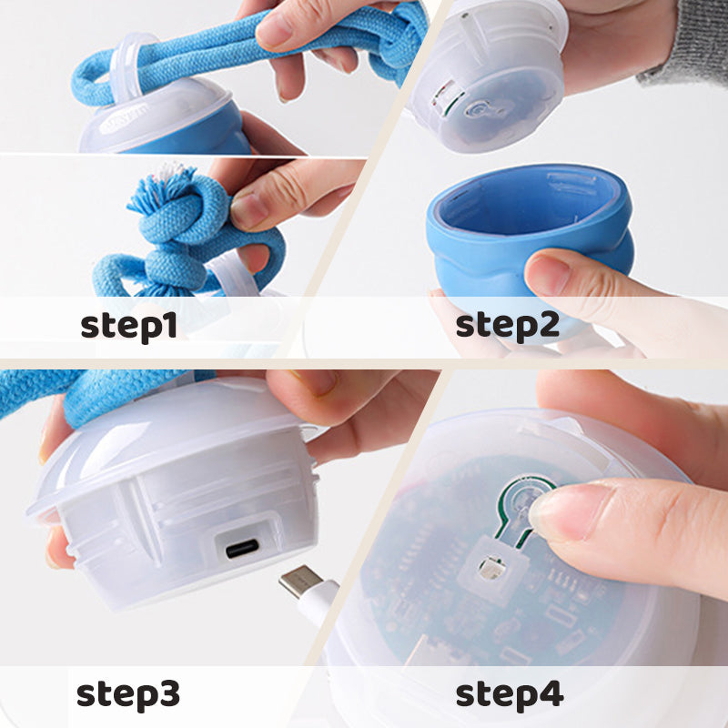 Pelota electrónica interactiva calmante para mascotas-ES