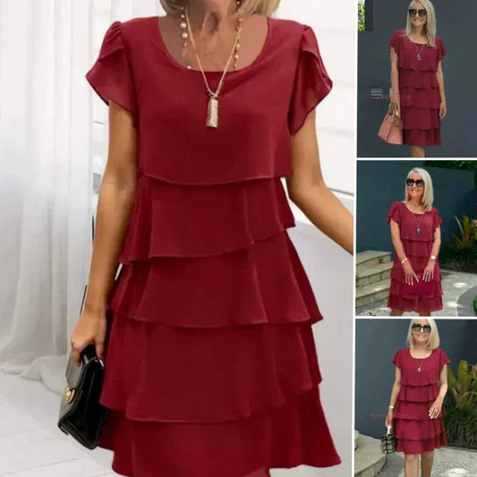 🔥Vestido casual para mujer con volantes-ES