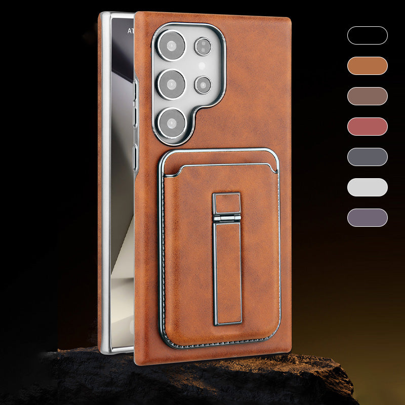 💼 Kombinirani ovitek za Samsung: držalo + denarnica + magnet | Za potovanja, delo in vsakodnevno uporabo-SI