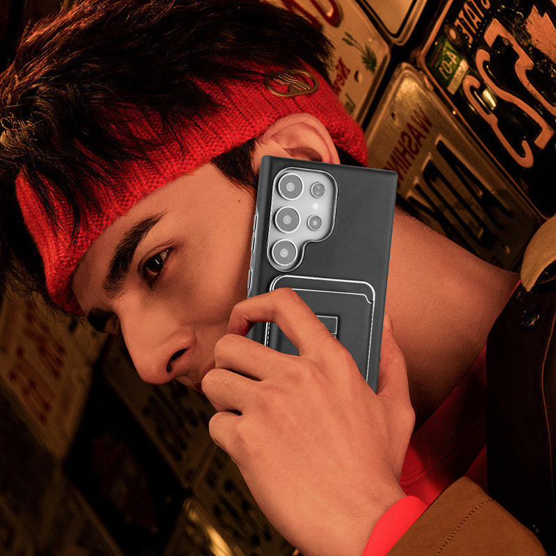 💼 Kombinirani ovitek za Samsung: držalo + denarnica + magnet | Za potovanja, delo in vsakodnevno uporabo-SI