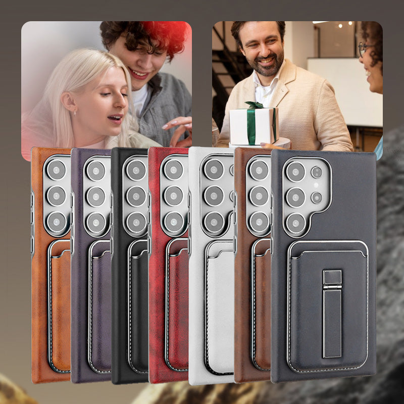 💼 Kombinirani ovitek za Samsung: držalo + denarnica + magnet | Za potovanja, delo in vsakodnevno uporabo-SI