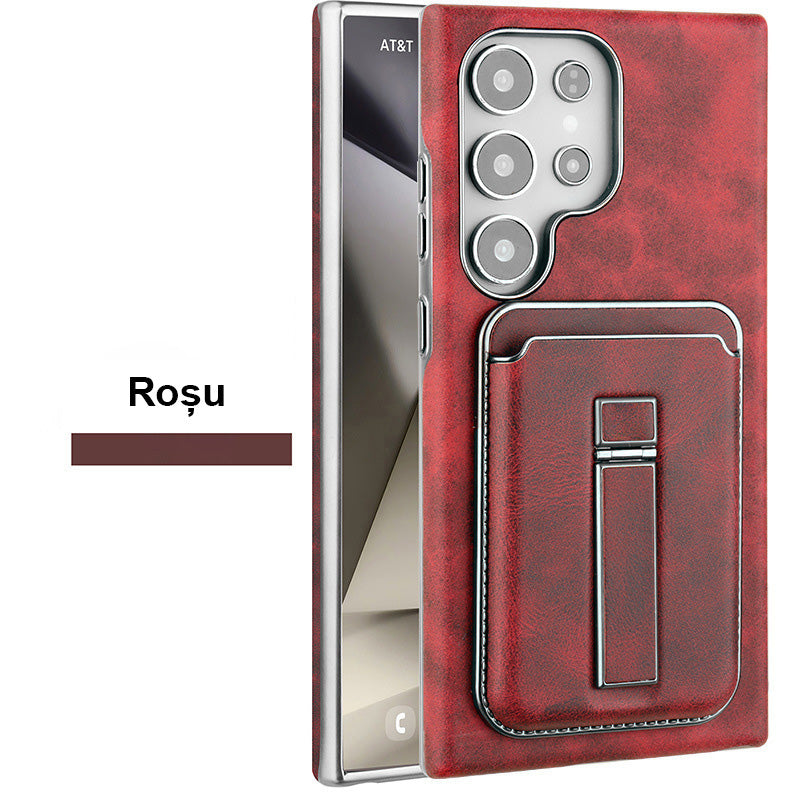 💼 Kombinirani ovitek za Samsung: držalo + denarnica + magnet | Za potovanja, delo in vsakodnevno uporabo-SI