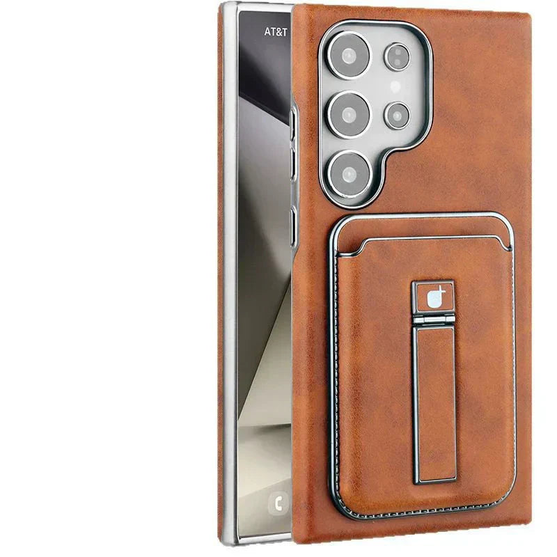 💼 Kombinirani ovitek za Samsung: držalo + denarnica + magnet | Za potovanja, delo in vsakodnevno uporabo-SI