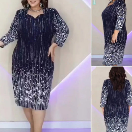 【S-4XL】🌿 Elegante vestido de manga larga para mujer-ES