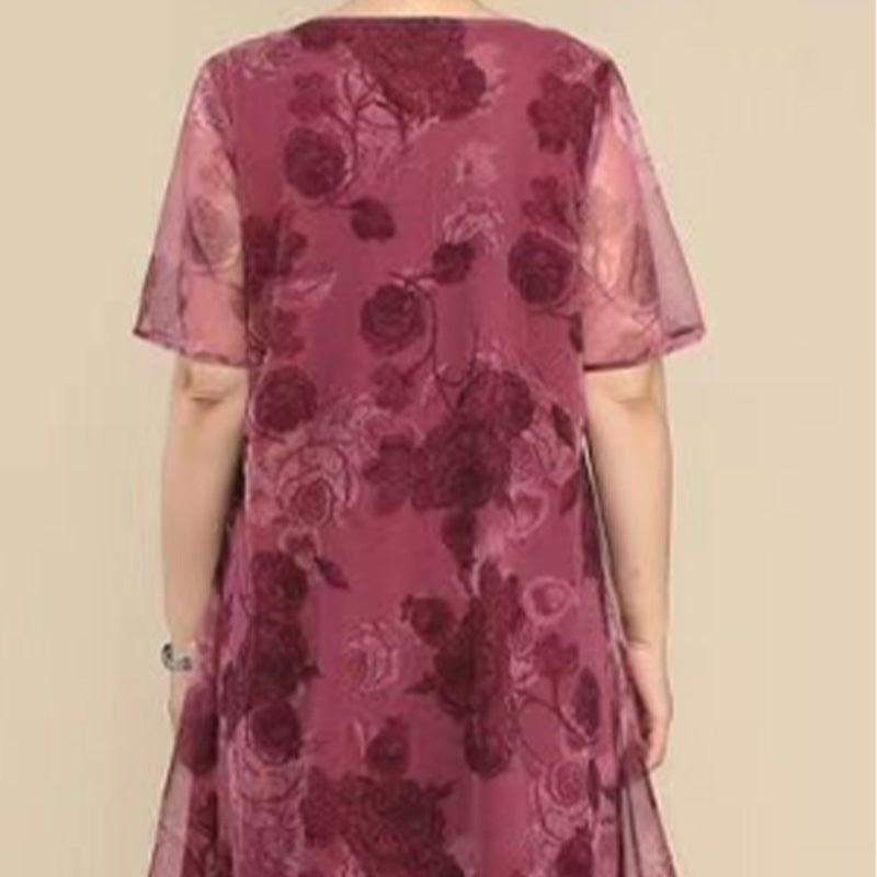 🌺Vestidos elegantes y sueltos de gasa en tallas grandes-ES