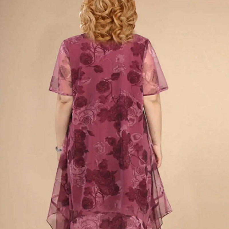 🌺Vestidos elegantes y sueltos de gasa en tallas grandes-ES