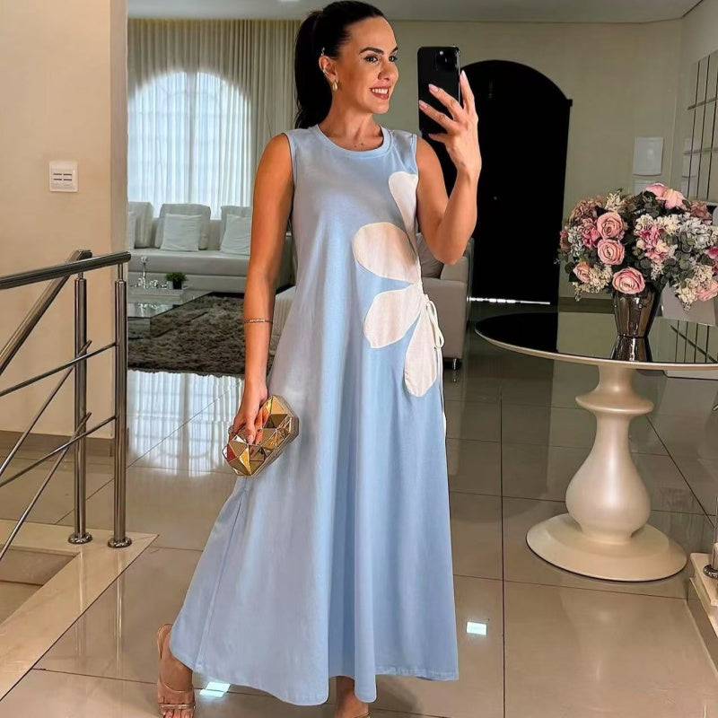 👗Vestido sin mangas de mujer con estampado floral 🌸-ES