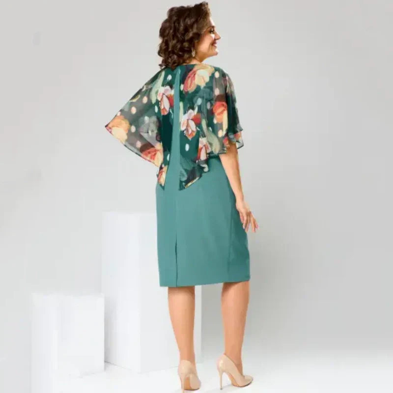 🌸 Elegantes vestidos florales de escote redondo para mujer-ES
