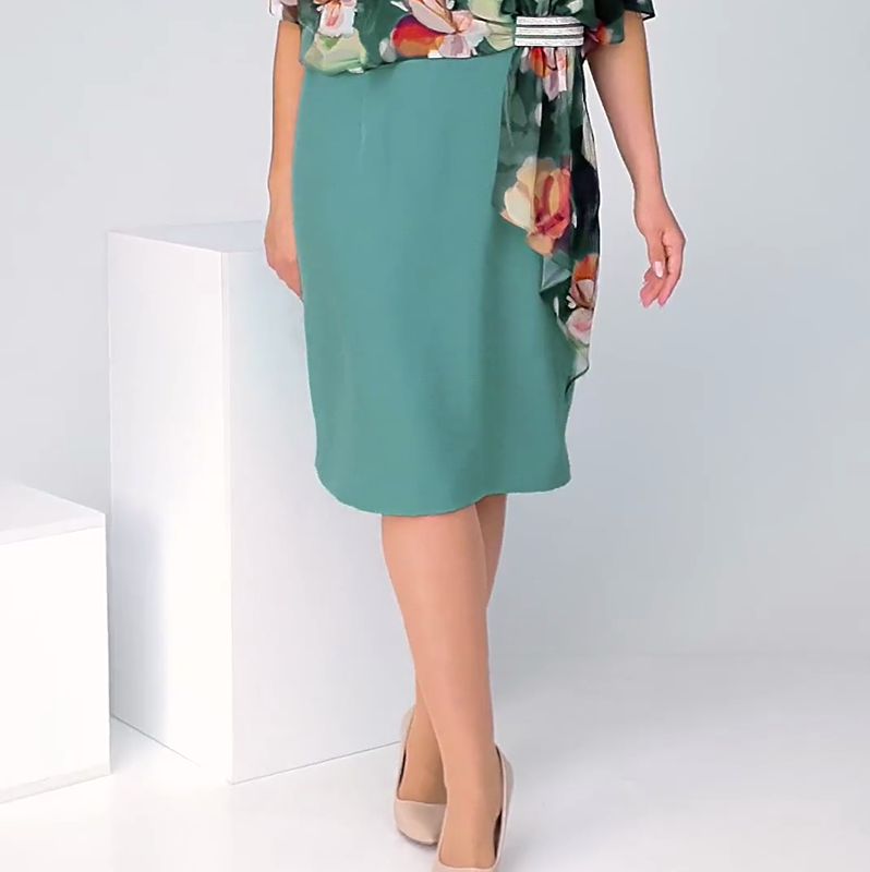 🌸 Elegantes vestidos florales de escote redondo para mujer-ES