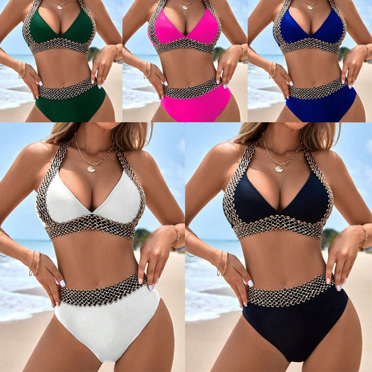 👙 Traje de baño de dos piezas con volantes para mujer-ES