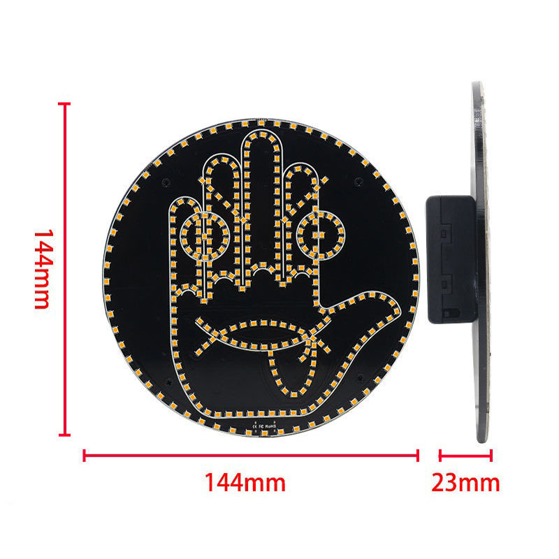 „Expression and Gesture“ LED prietaisų skydelio apšvietimas automobilio galiniam langui-LT