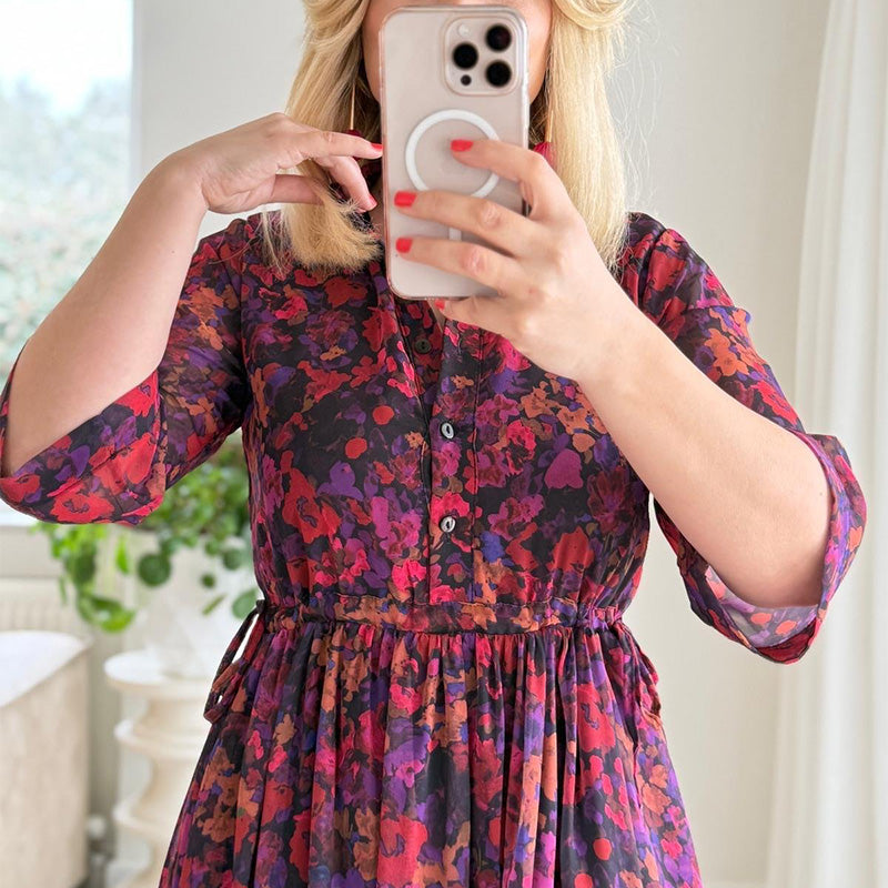 🌺Vestido largo relajante y elegante estampado para mujer-ES