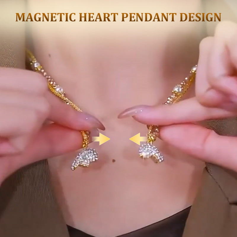 ⏳Oferta especial por tiempo limitado⏰Collares a juego con colgante en forma de corazón con imán💖-ES