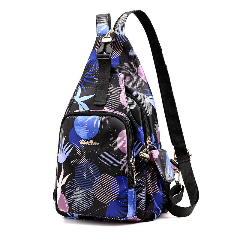 Mochila ligera, impermeable y multifuncional con estampado.-ES