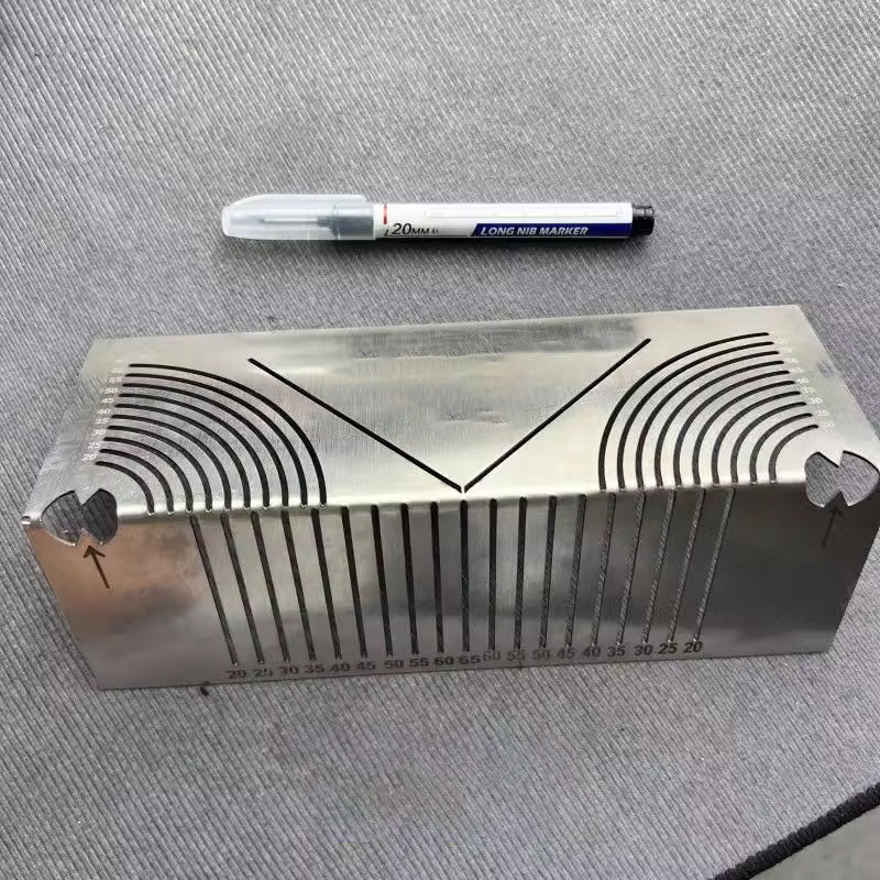 🔥Τετράγωνος χάρακας από ανοξείδωτο ατσάλι για σήμανση γωνιών 90°-GR