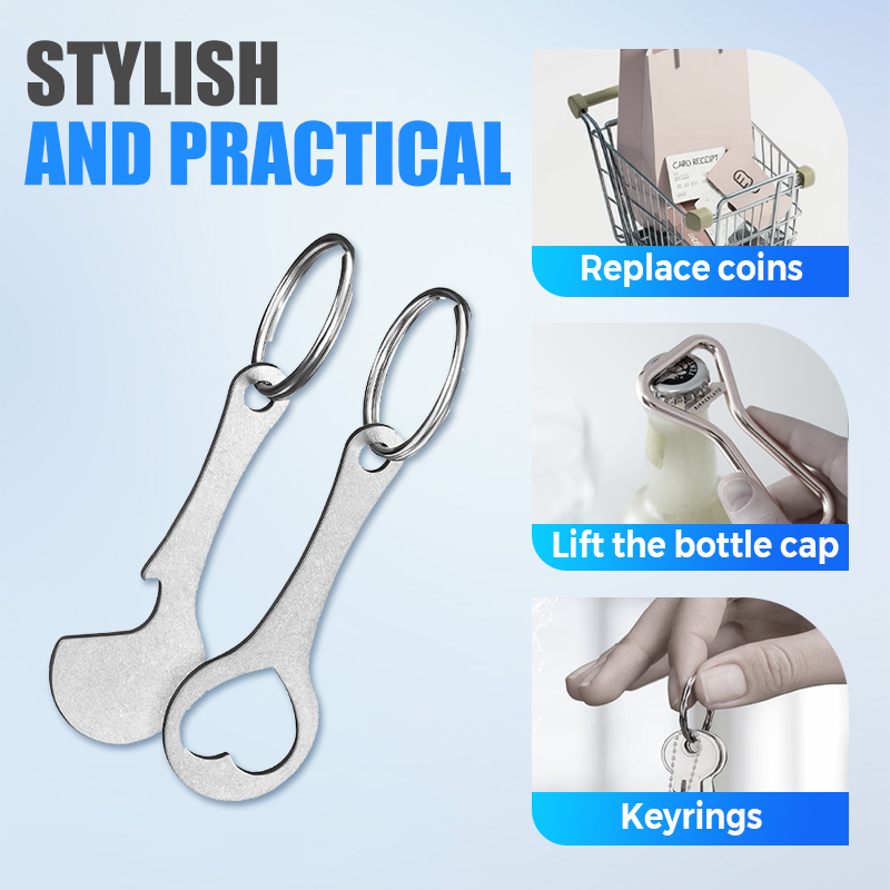 🔥Compra 1 y llévate 1 gratis🔥 Llave para carrito de compras de acero inoxidable-ES